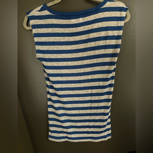 Michael Stars Blue & Grey Stripe Top One Size fits most - Picture 4 of 4